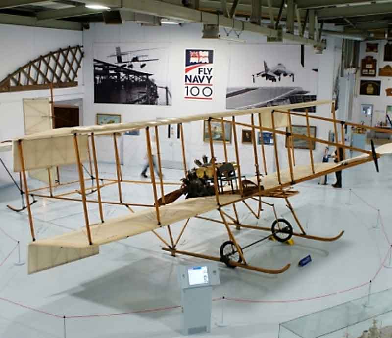 Wood frame biplane.